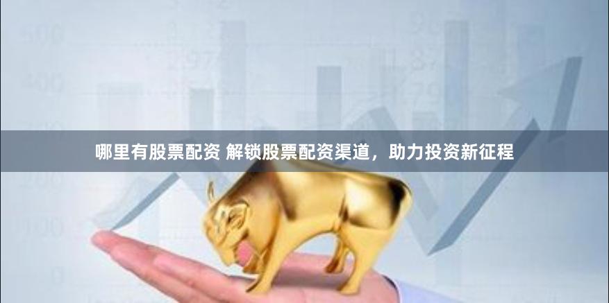 哪里有股票配资 解锁股票配资渠道，助力投资新征程